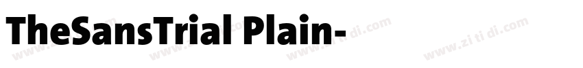 TheSansTrial Plain字体转换